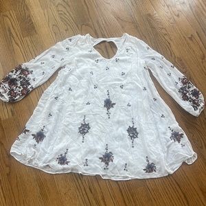 Free People size S embroidered dress/ cover up/ long too